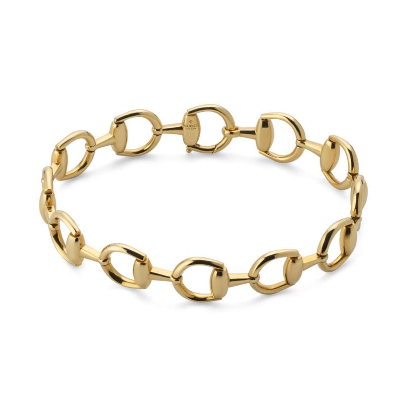 Horsebit 18ct Yellow Gold Link Bracelet