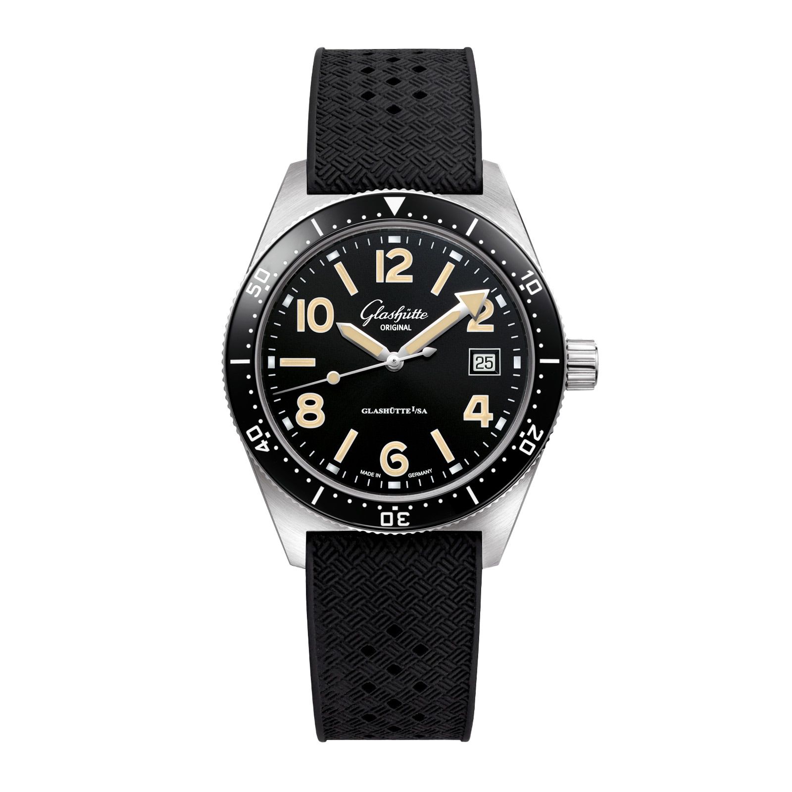 Glashütte Original SeaQ 39.5mm Black Dial Watch