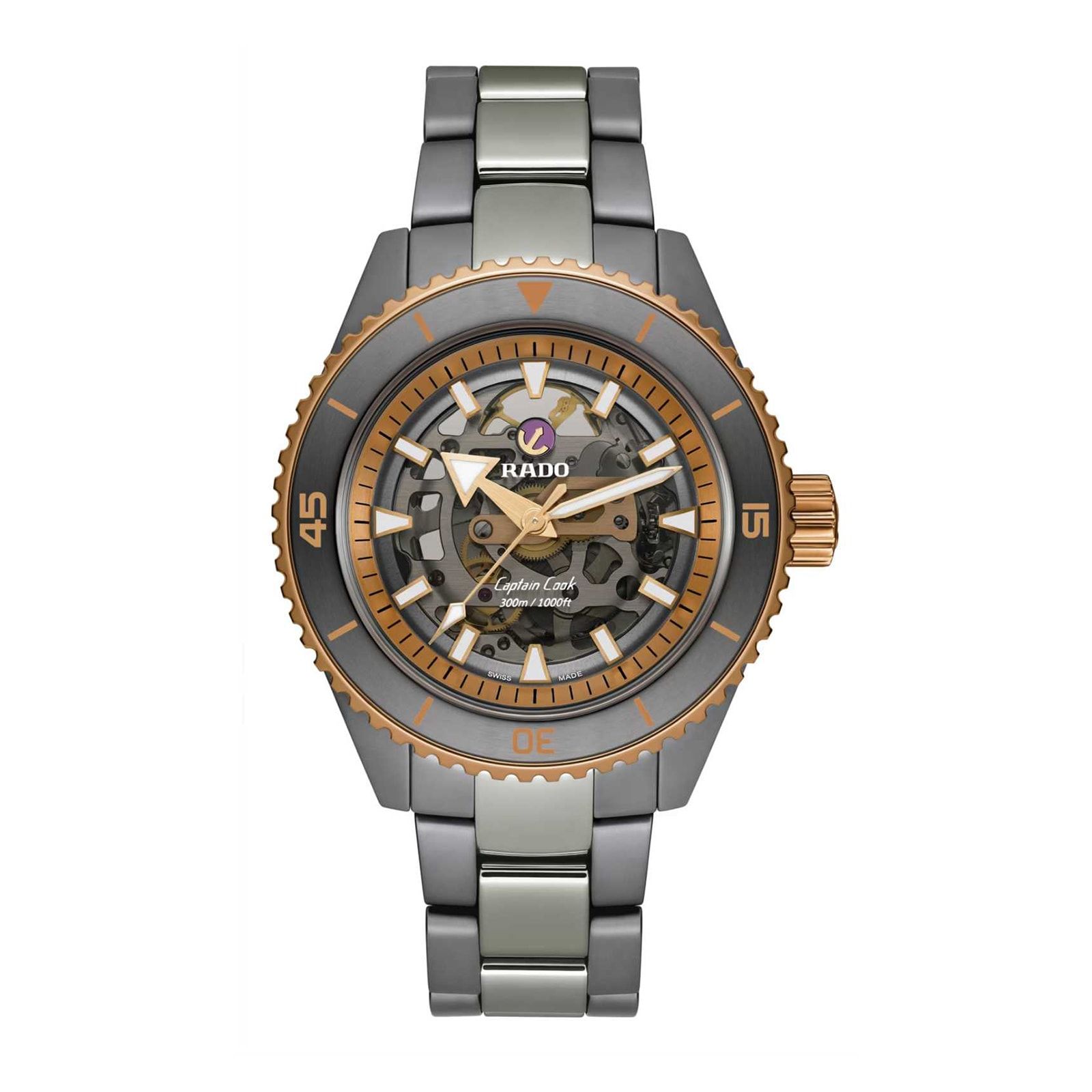 Rado Captain Cook High-Tech Ceramic Skeleton 43mm Watch