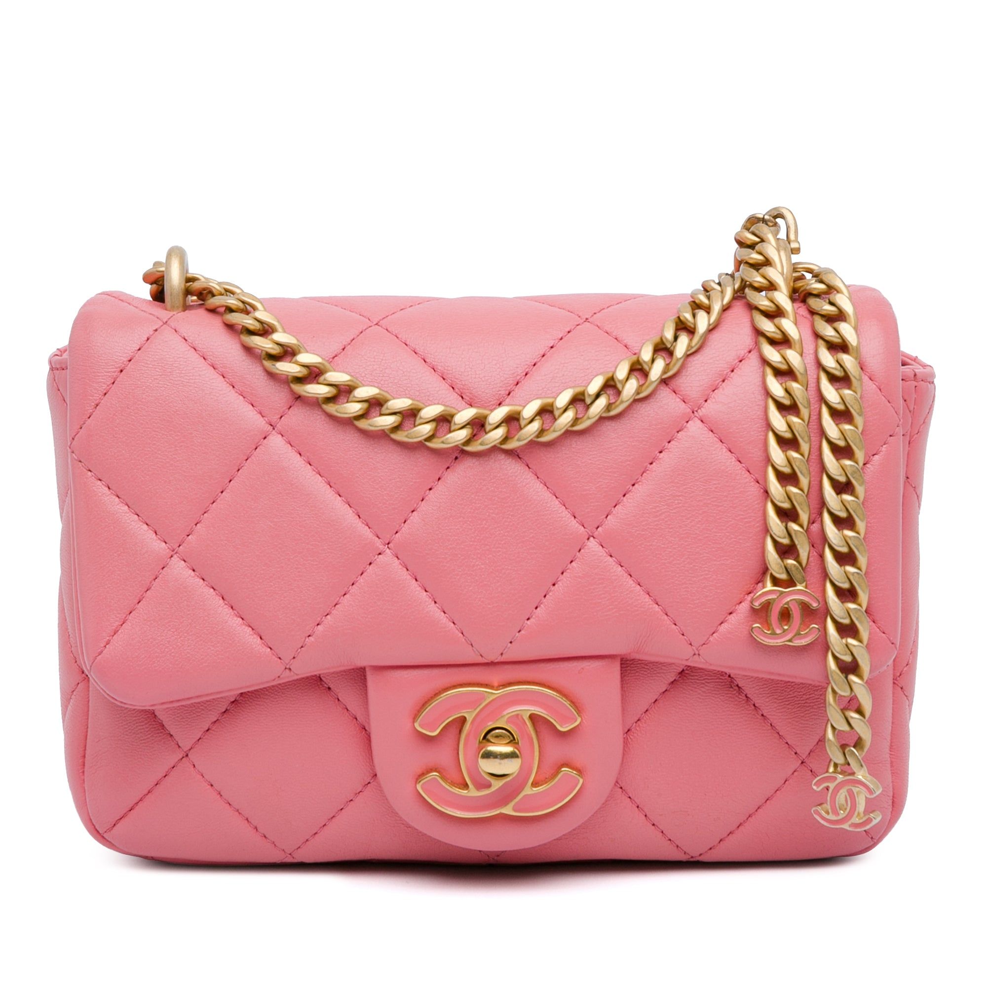 Chanel Mini Lambskin Pending Cc Flap