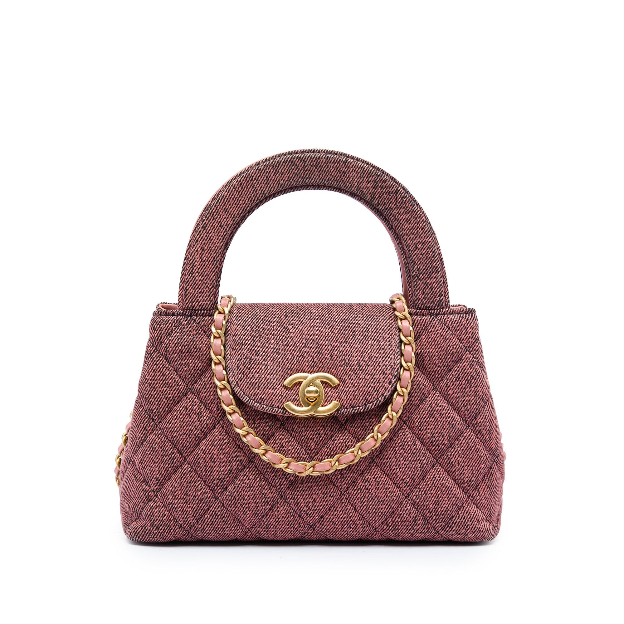 Chanel Nano Washed Denim Kelly Shopper Bag