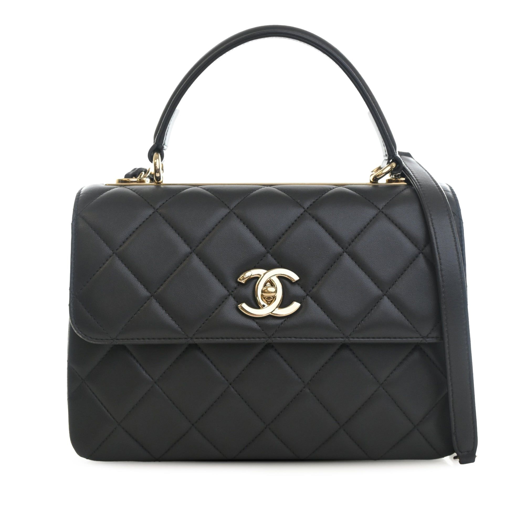 Chanel Small Quilted Lambskin Trendy Cc Top Handle Flap