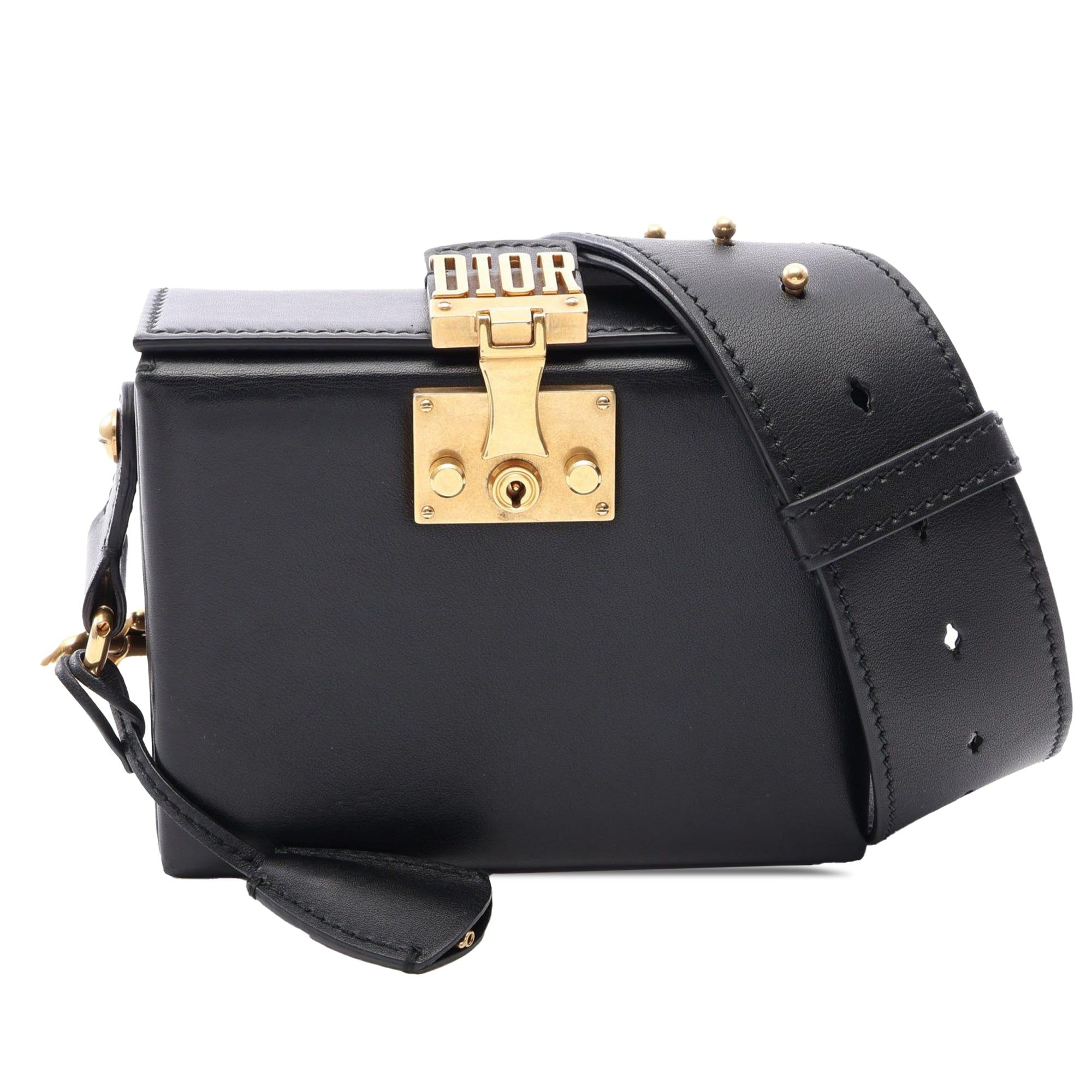Dior Small Lambskin Dioraddict Lockbox Bag