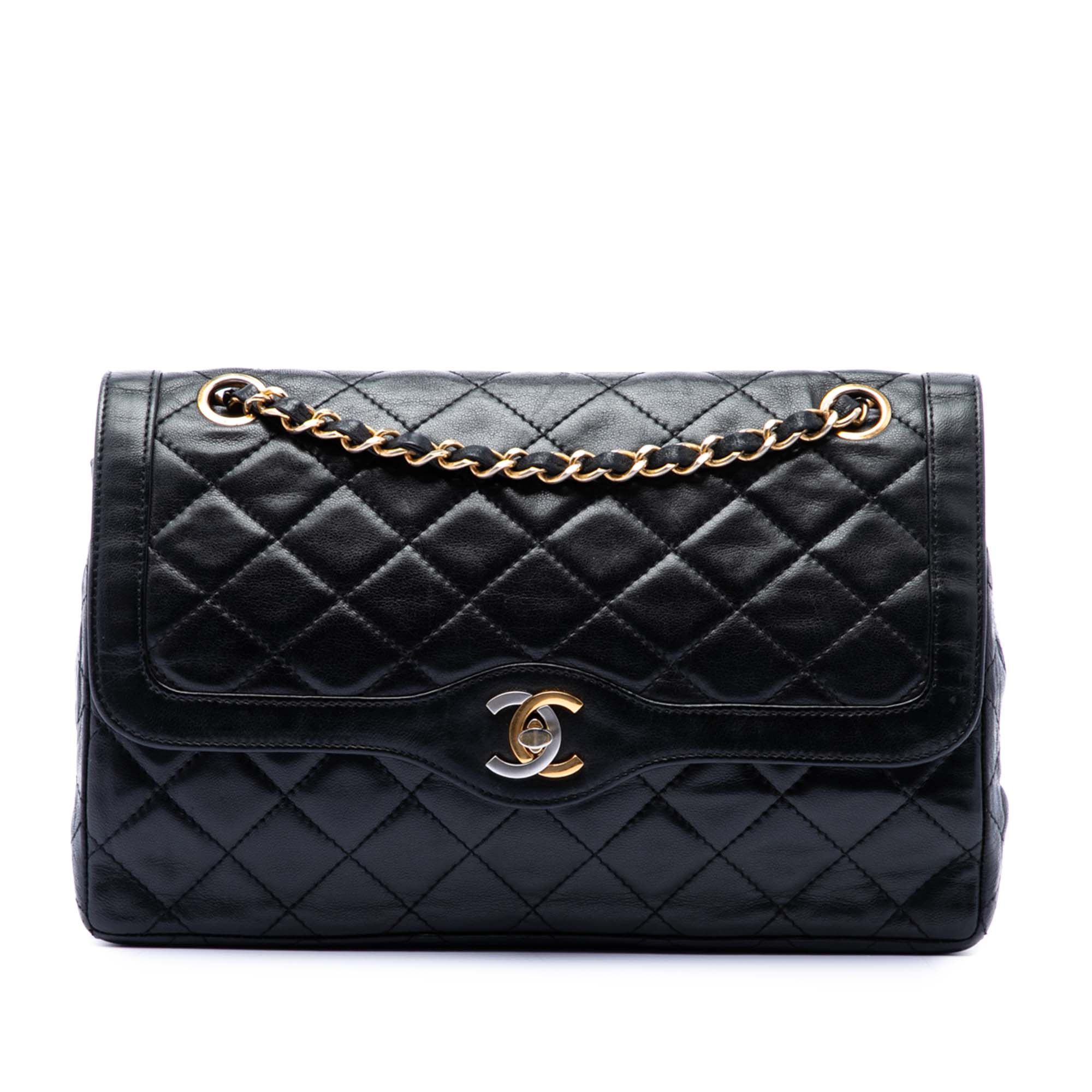 Chanel Limited Edition Paris Quilted Lambskin Double Flap