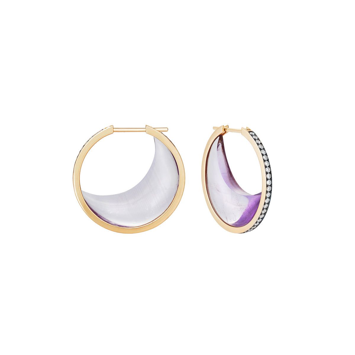 Noor Fares Chandra Crescent Earrings