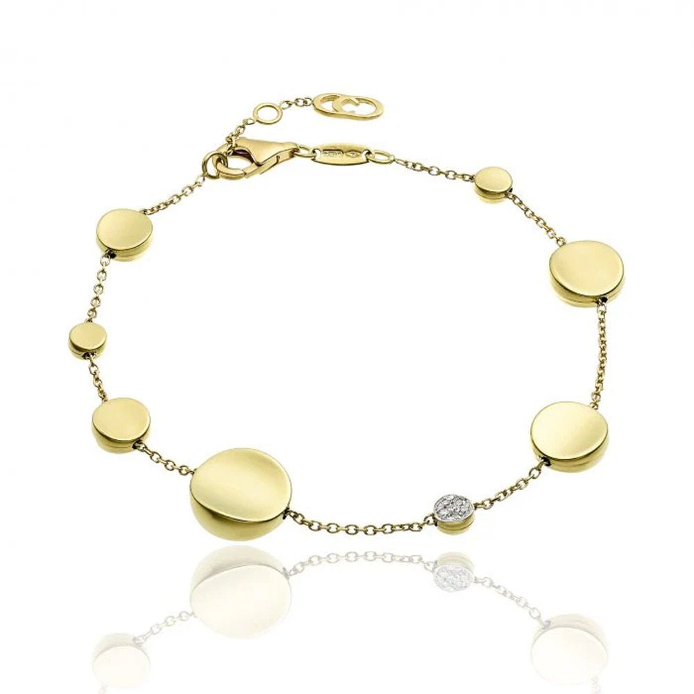 Chimento 18ct Yellow gold 0.05ct Diamond Armillas Glow Bracelet