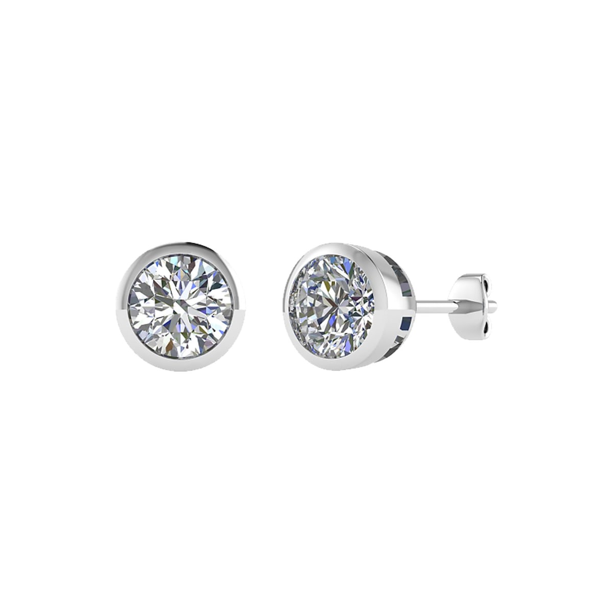 Platinum 2.05ct Lab Grown Diamond Stud Earrings