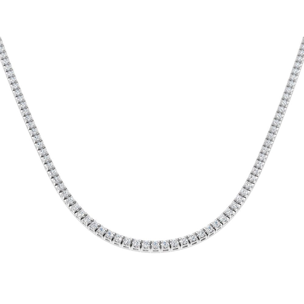 9ct White Gold 2.56ct Diamond Necklace