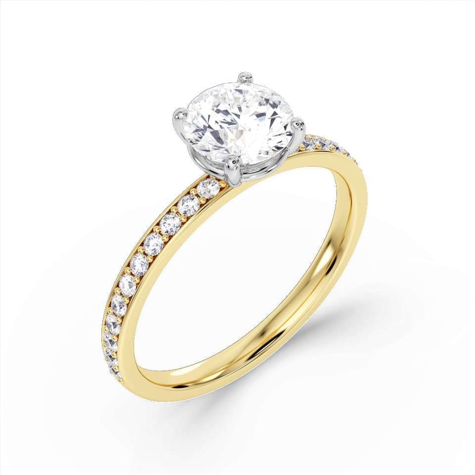 18ct Yellow Gold 1.28ct Round Brilliant Cut Diamond Solitaire Ring