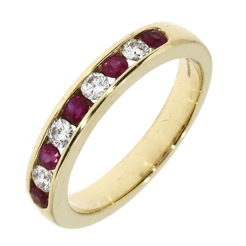 18ct Yellow Gold Ruby and Diamond Eternity Ring ring-34980D4
