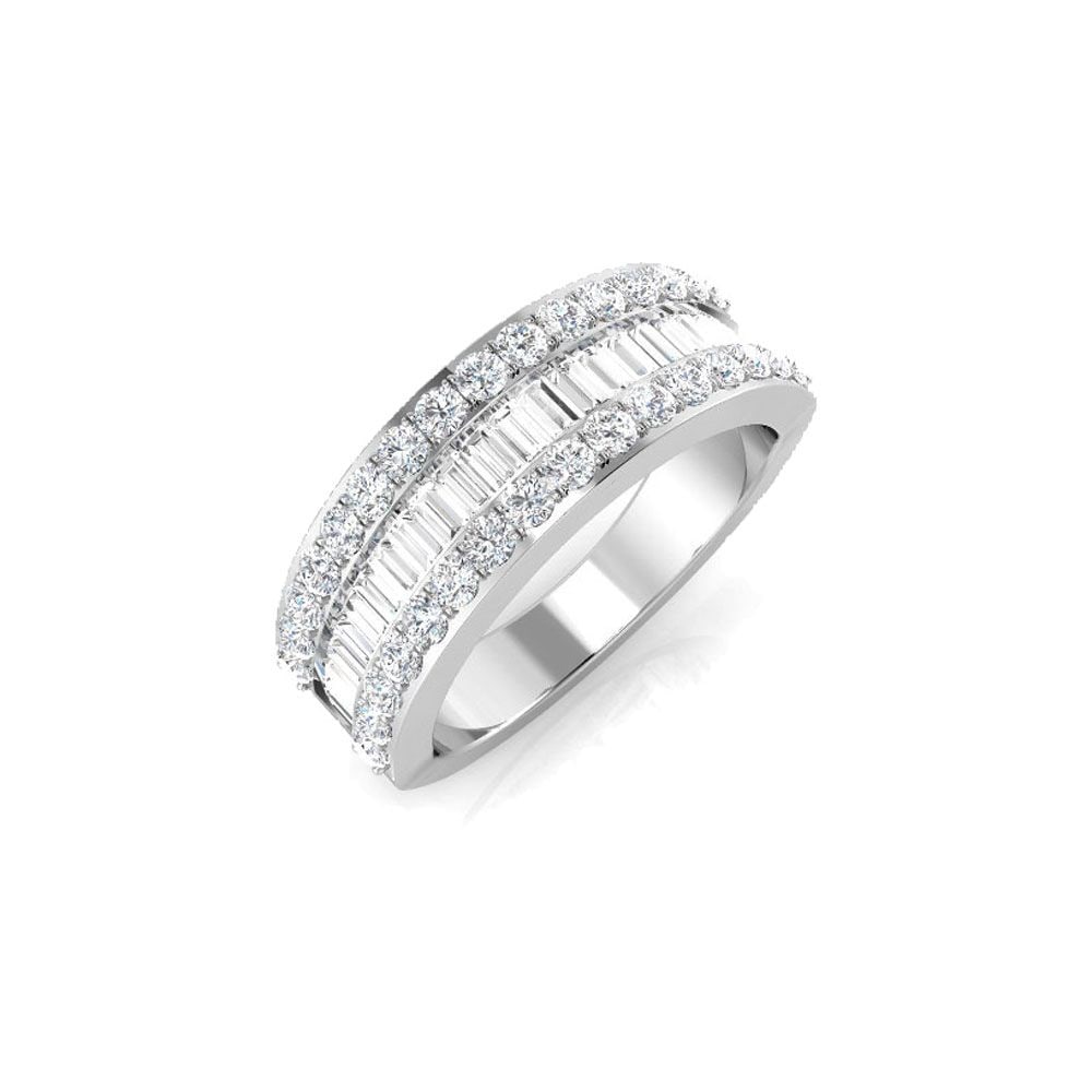 White Gold Eternity 1.15ct Baguette Cut Diamond Ring