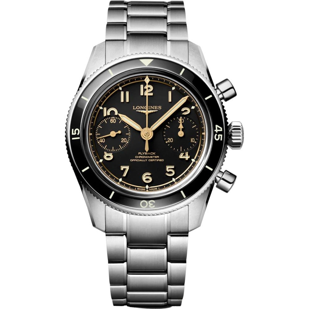 Longines Spirit Pilot Flyback 39.5mm Black