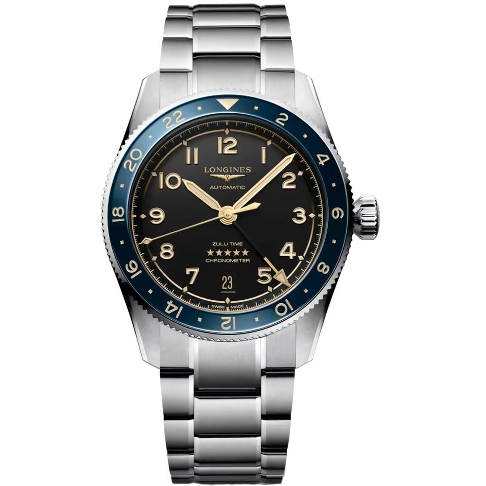 Longines Spirit Zulu Time 42mm Black Dial