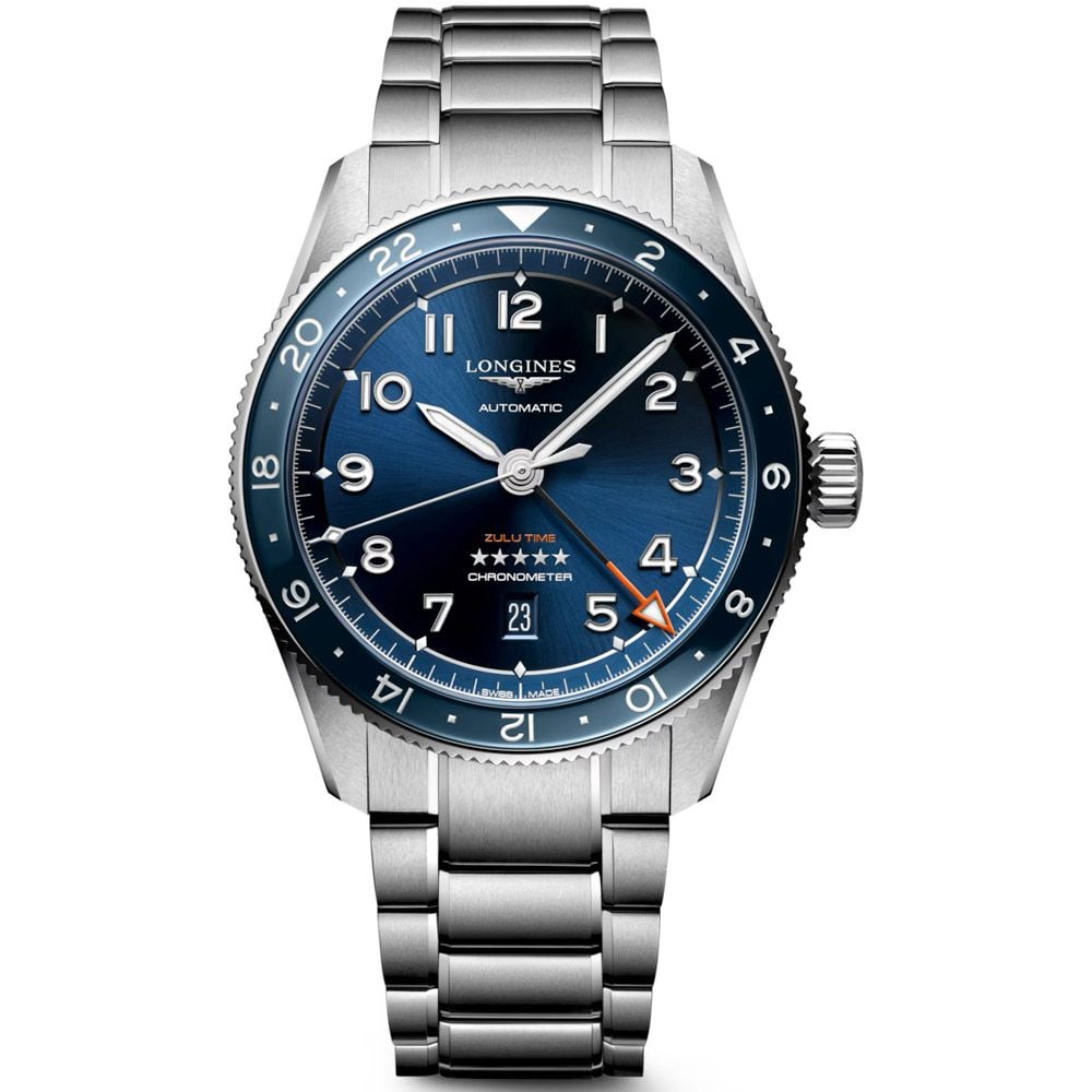 Longines Spirit Zulu Time 42mm Blue Dial