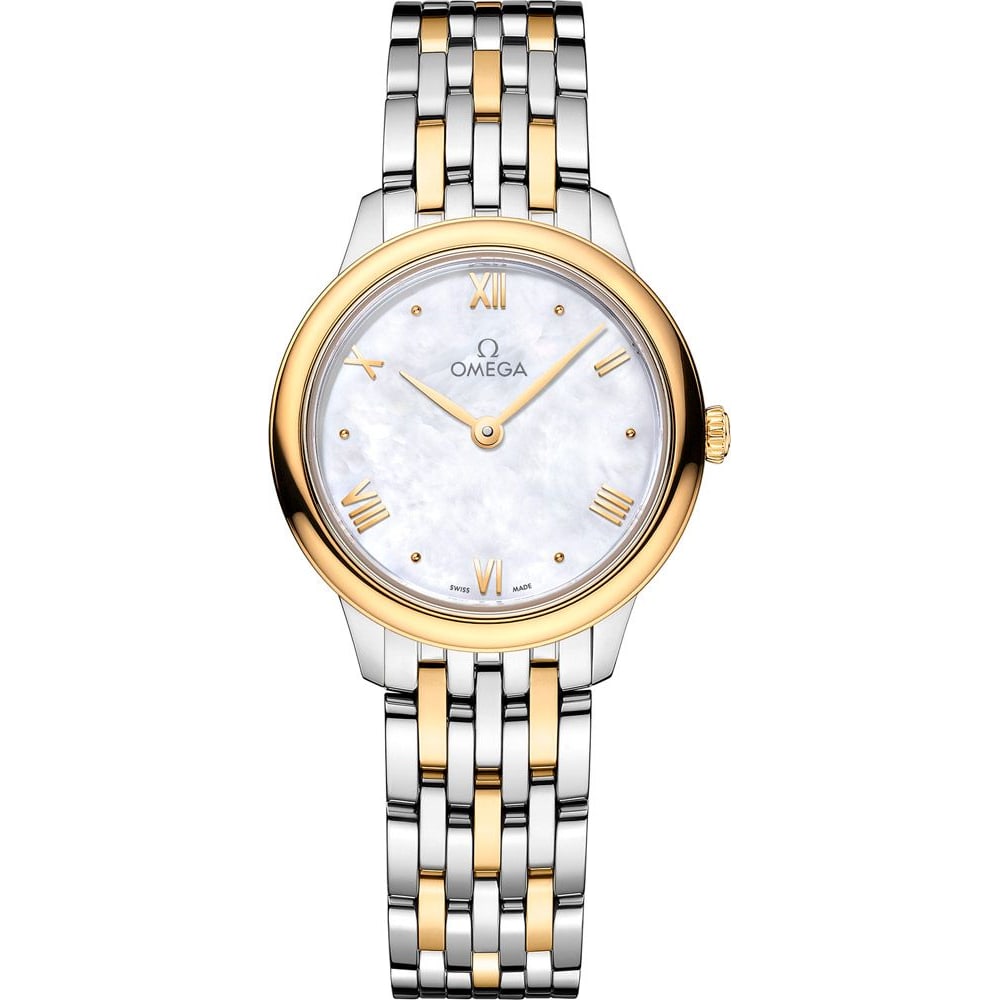 OMEGA De Ville Prestige Quartz 27.5mm 27mm Mother of Pearl