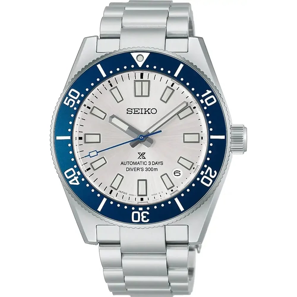 Seiko 145th Anniversary Prospex 1965 in Silvertone 40mm Grey / Silver