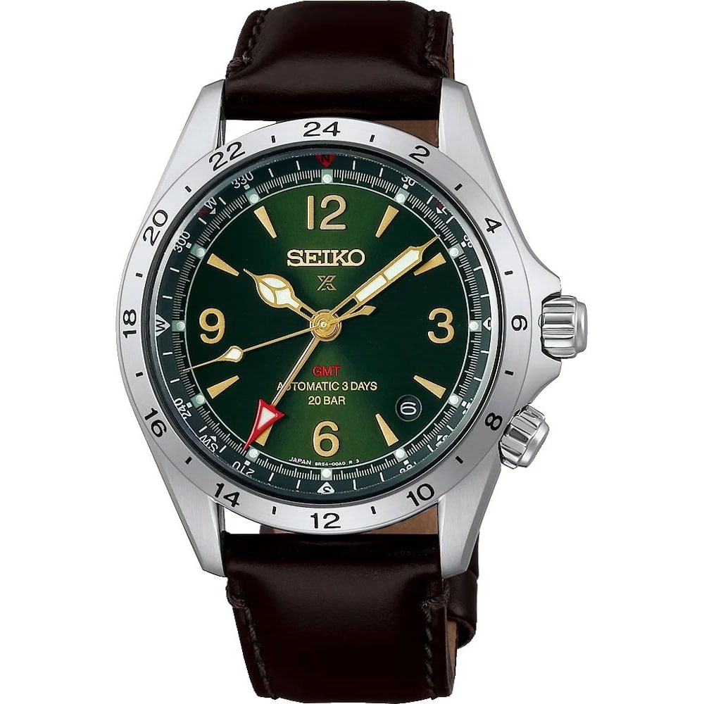 Seiko Prospex Alpinist Mechanical GMT in Green HBC007J1 39.5mm