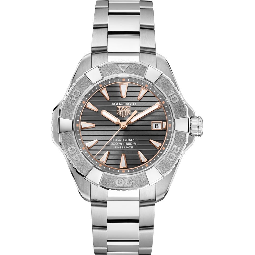 TAG Heuer Aquaracer 200 Solargraph WBP1190.BZ0003 40mm Grey / Silver