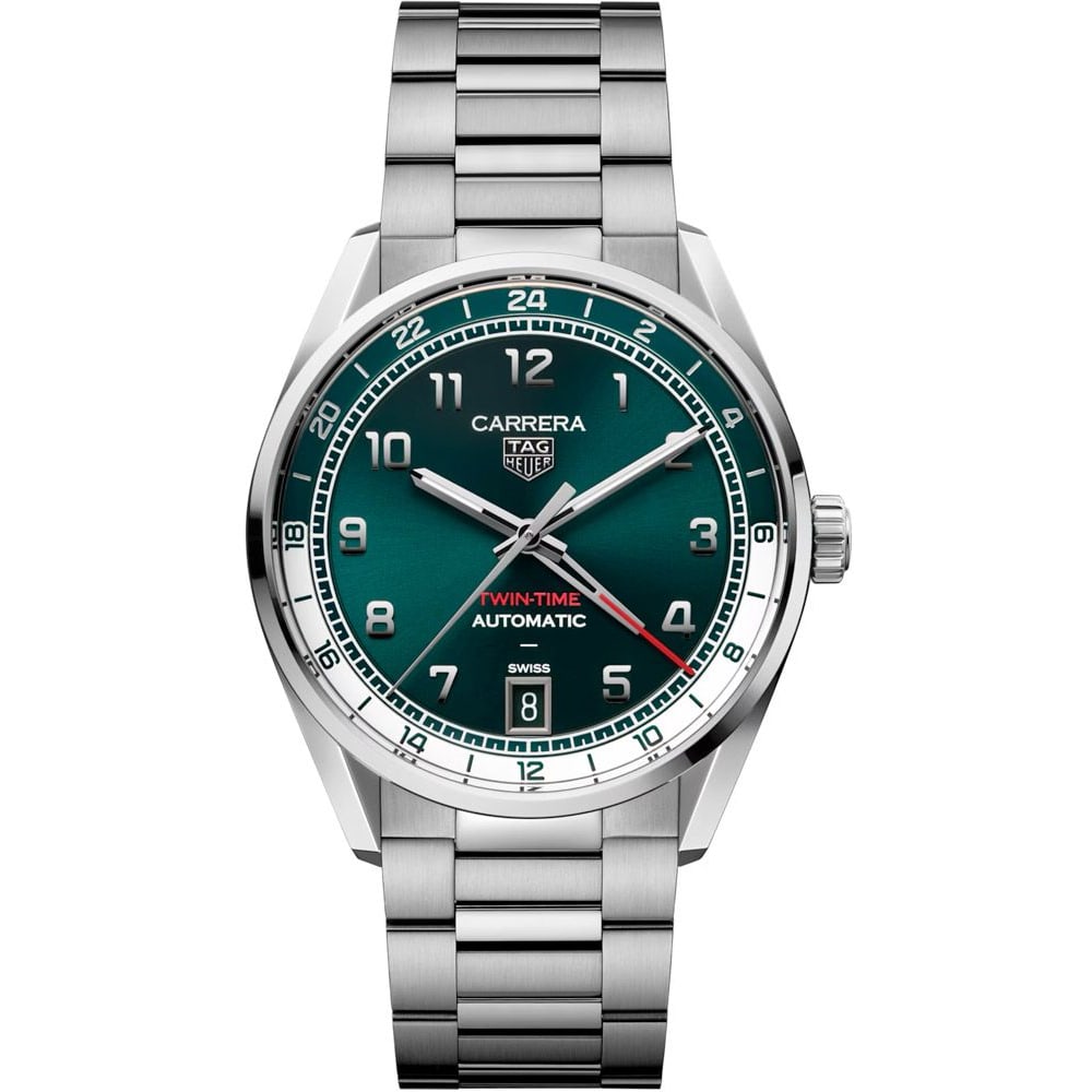 TAG Heuer Carrera Date Twin-Time WDA2114.BA0043 41mm Green