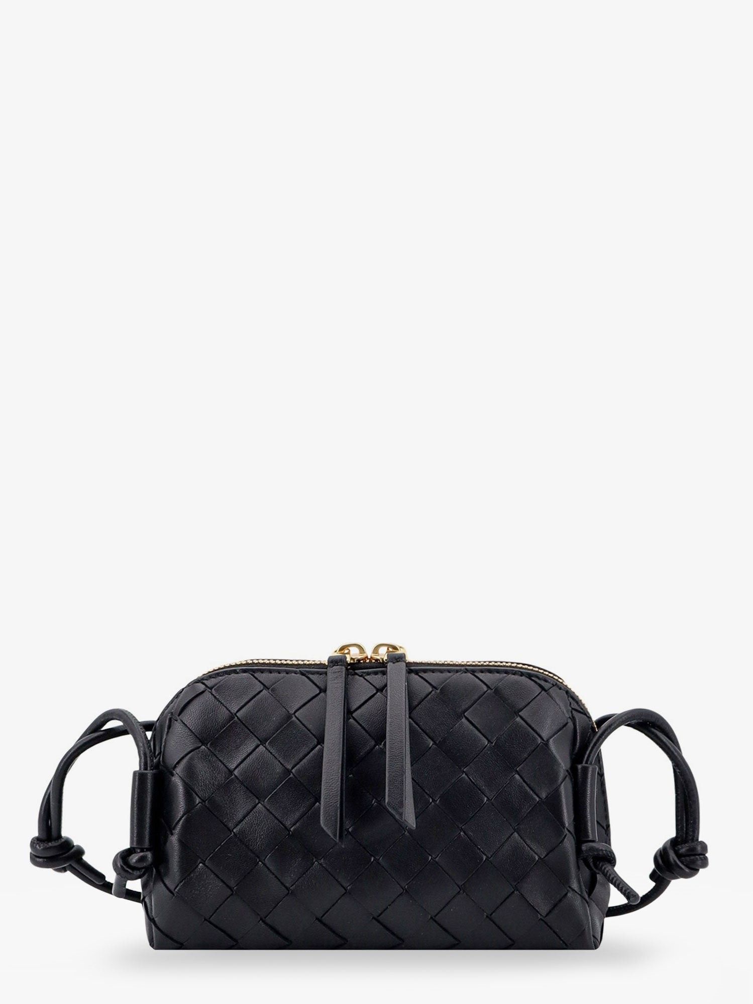 Bottega Veneta Mini Loop Camera Bag in Black Leather