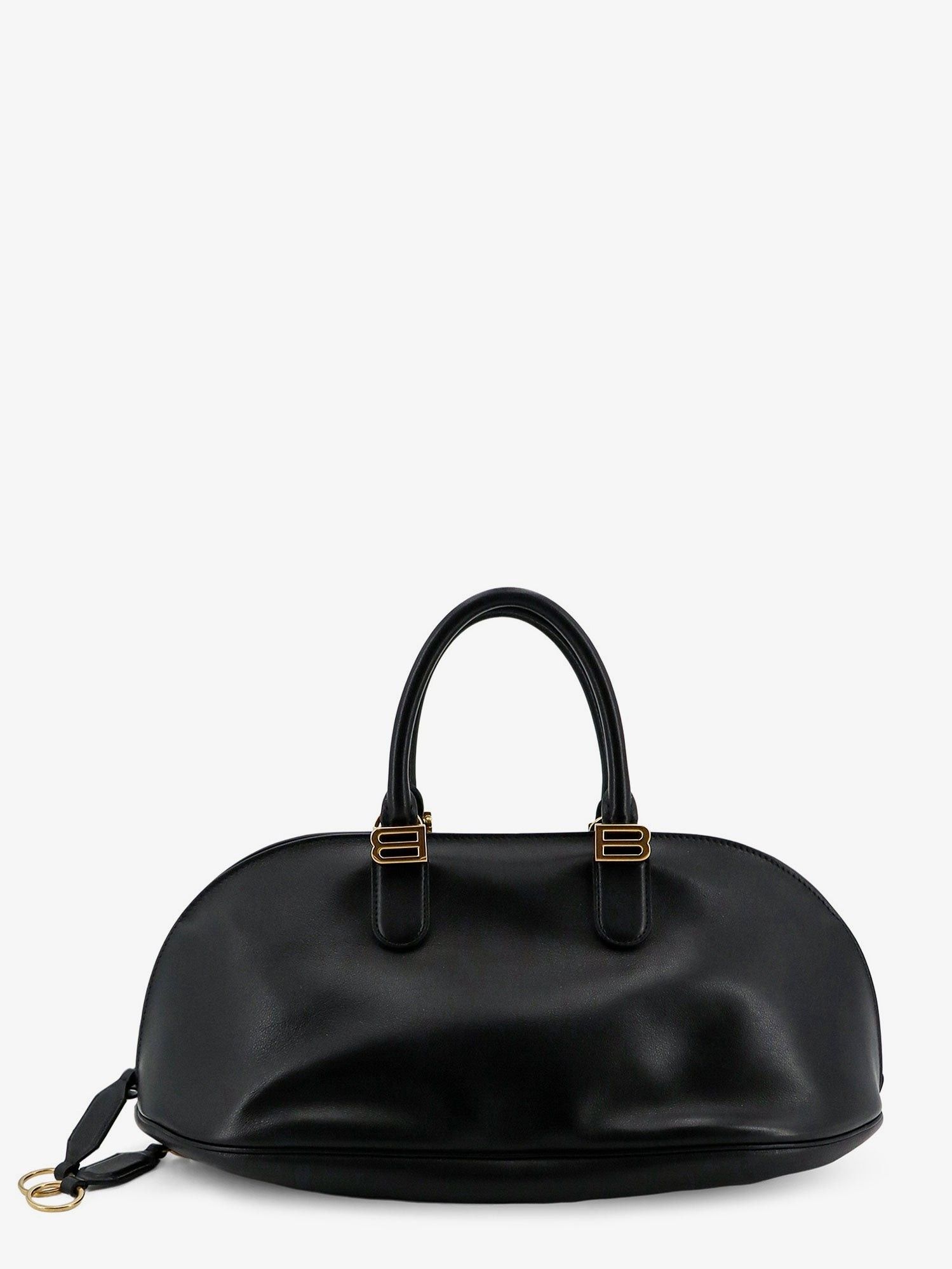 Balenciaga Bolero B Medium Handbag in Black Leather