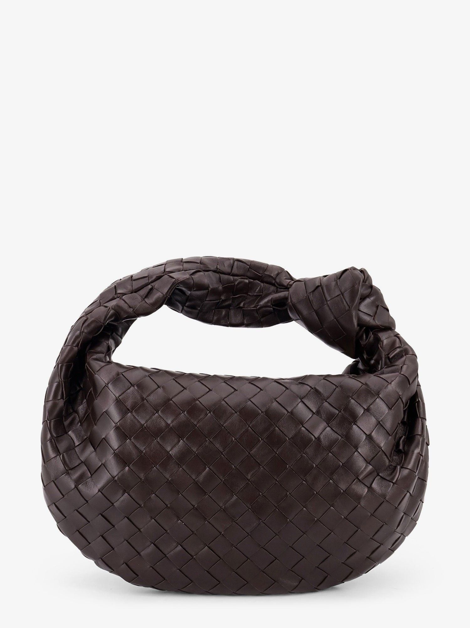 Bottega Veneta Small Jodie Top Handle Bag in Brown