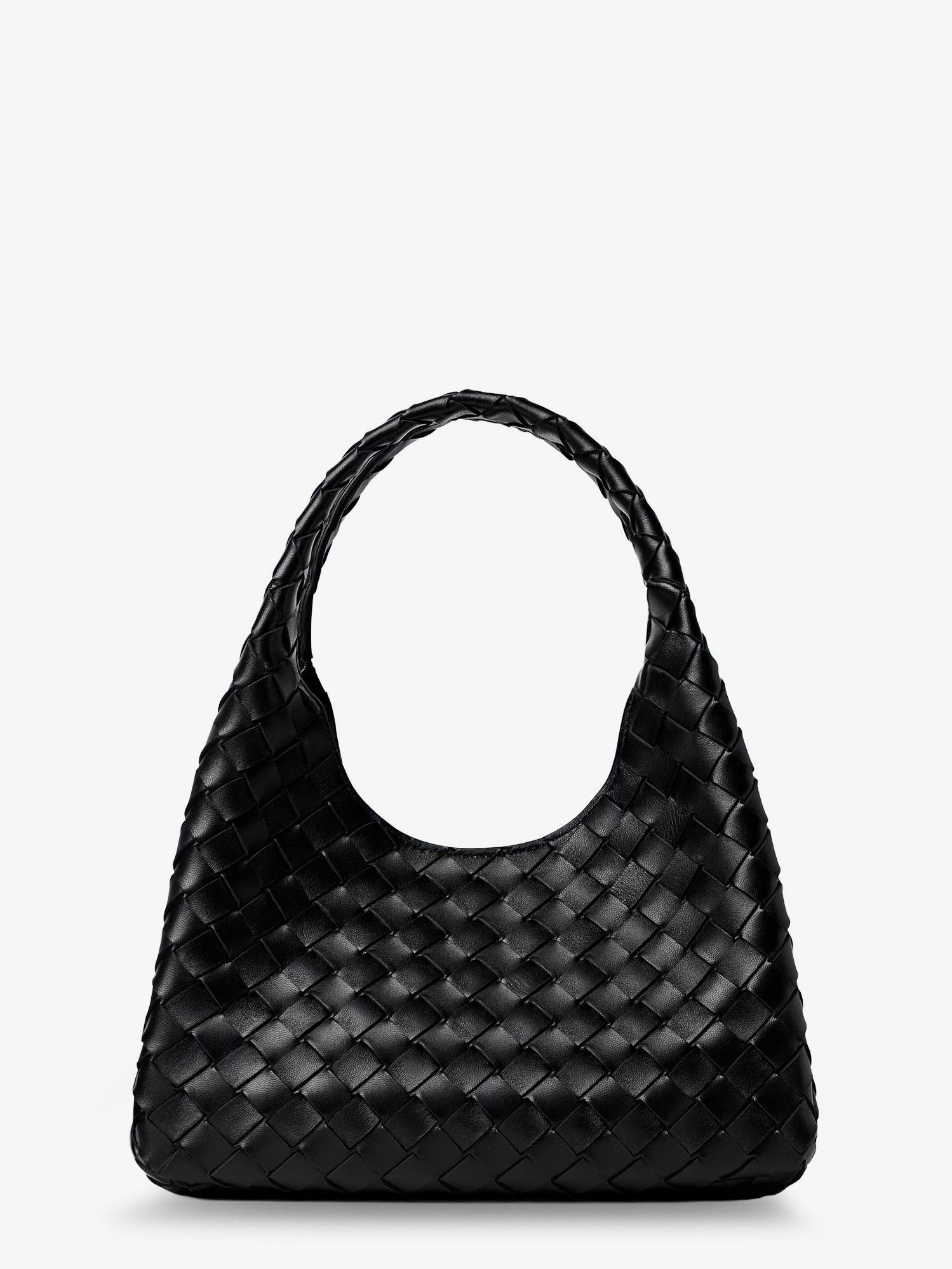 Bottega Veneta Small Intrecciato Hobo Bag in Black