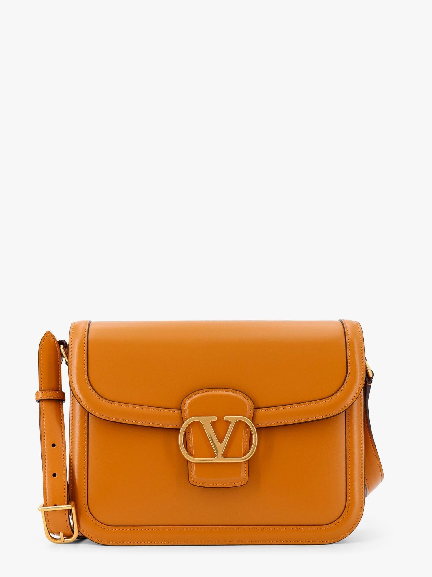 Valentino Garavani VLogo Medium Leather Shoulder Bag