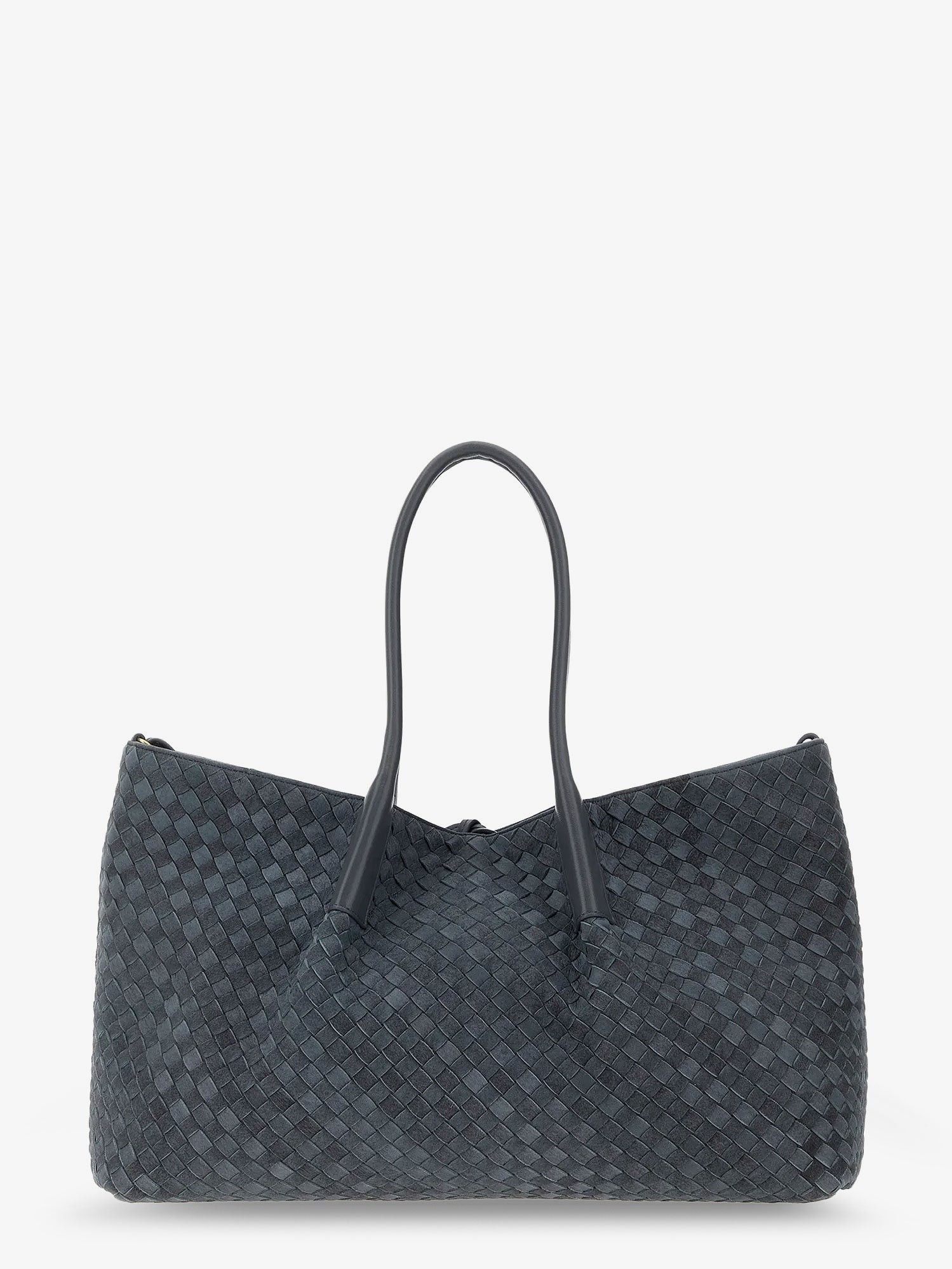 Bottega Veneta Medium Intrecciato Reversible Tote Grey