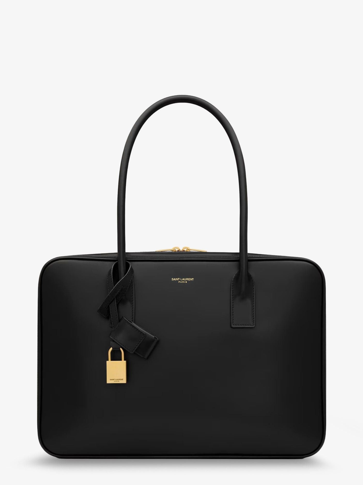 Saint Laurent Esme Large Leather Tote Bag Black