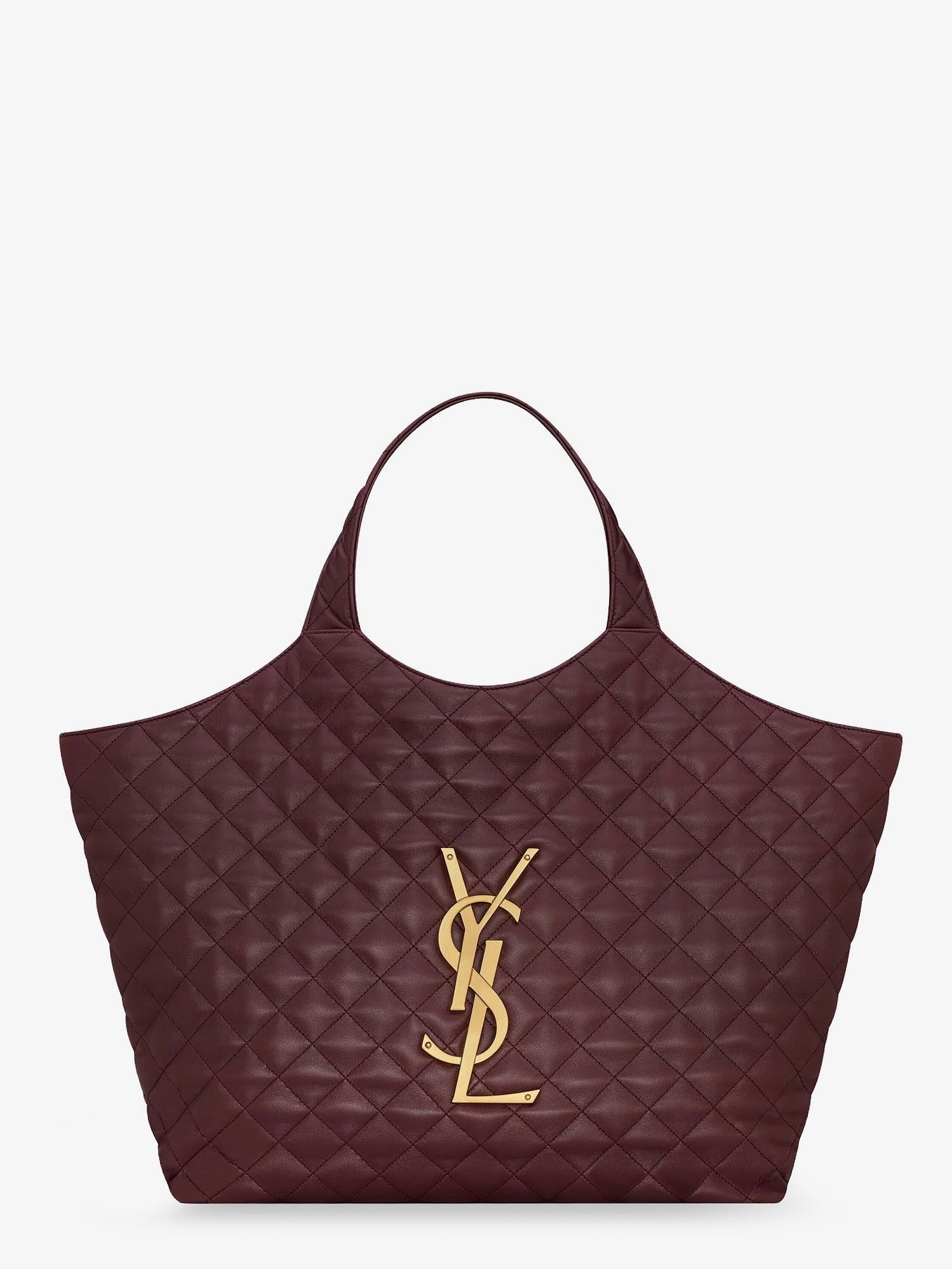 Saint Laurent Icare Maxi Quilted Tote Bag Purple