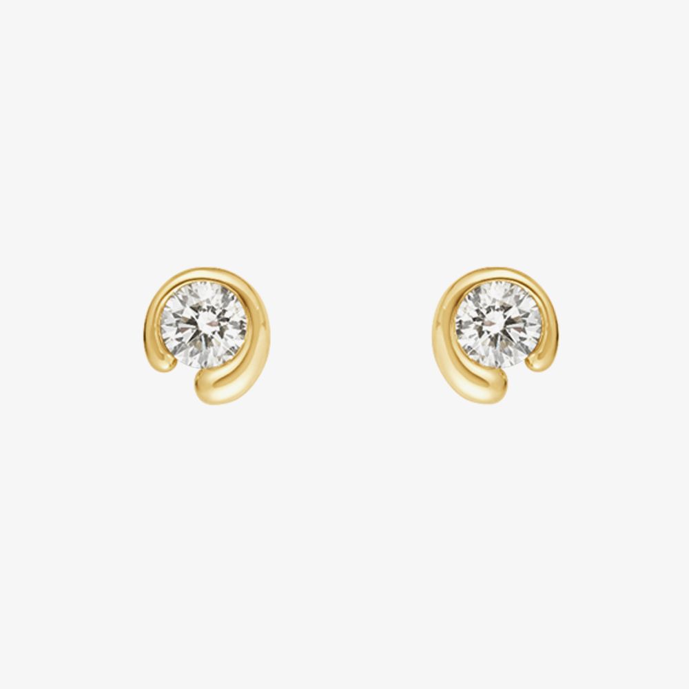 Georg Jensen Mercy 18ct Yellow Gold 0.40ct Diamond Stud Earrings