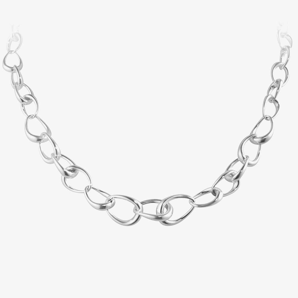 Georg Jensen Offspring Sterling Silver Chain Necklace